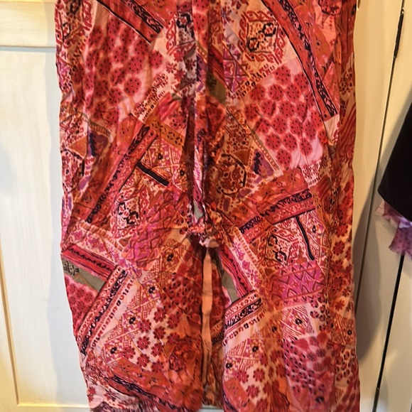 NWT FREE PEOPLE lennon maxi ruffle dress in primrose combo size small - Picture 11 of 16